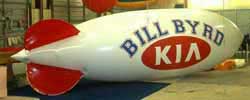 Advertising blimp - 20' blimp with auto dealer logo.